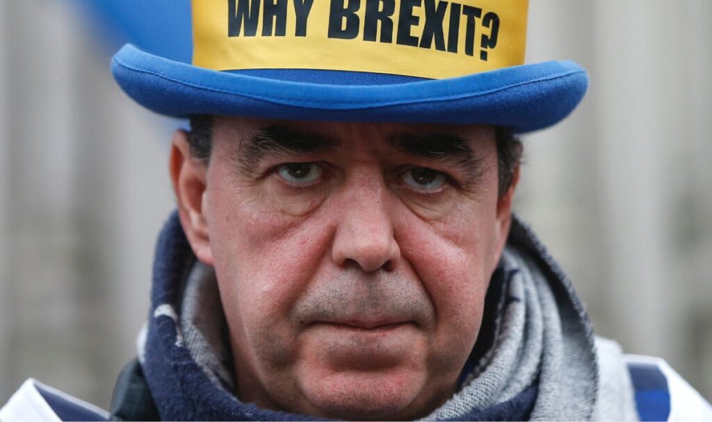 MP Nigel Adams filmed swearing at Mr Stop Brexit Steve Bray